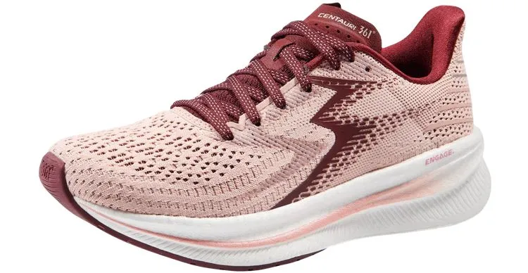 361° W CENTAURI Evening Sand/Dark Cherry scarpa running neutra donna