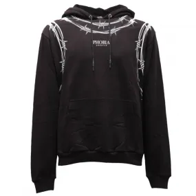 4121AH felpa uomo PHOBIA ARCHIVE black cotton sweatshirt men