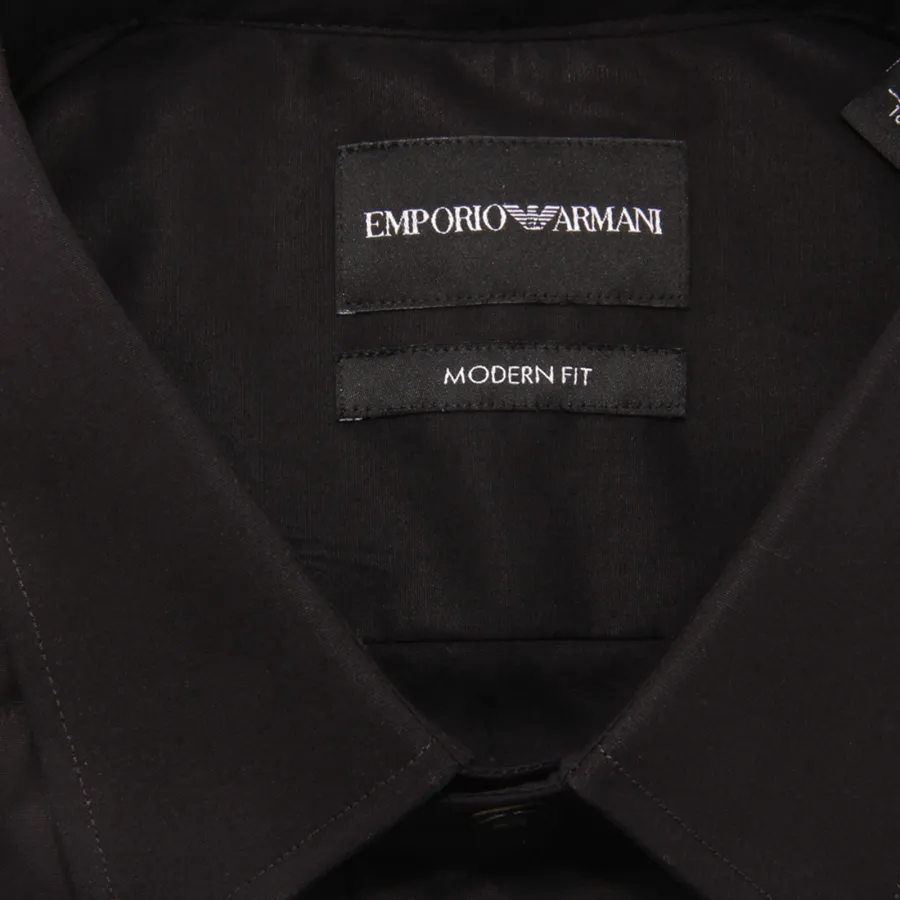 5521AQ camicia uomo EMPORIO ARMANI MODERN FIT man shirt black