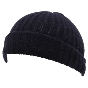 9192Y cuffia bimbo boy PAULA blue mix wool beanie hat