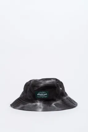 AFIELD OUT TIE DYE BUCKET HAT BLACK