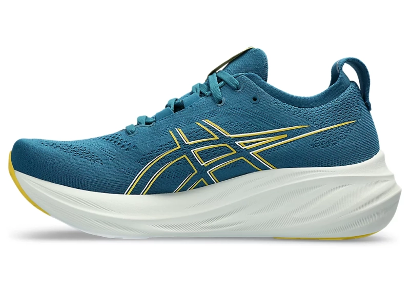 ASICS GEL-NIMBUS 26 Evening Teal/Light Mustard scarpa running uomo super ammortizzata