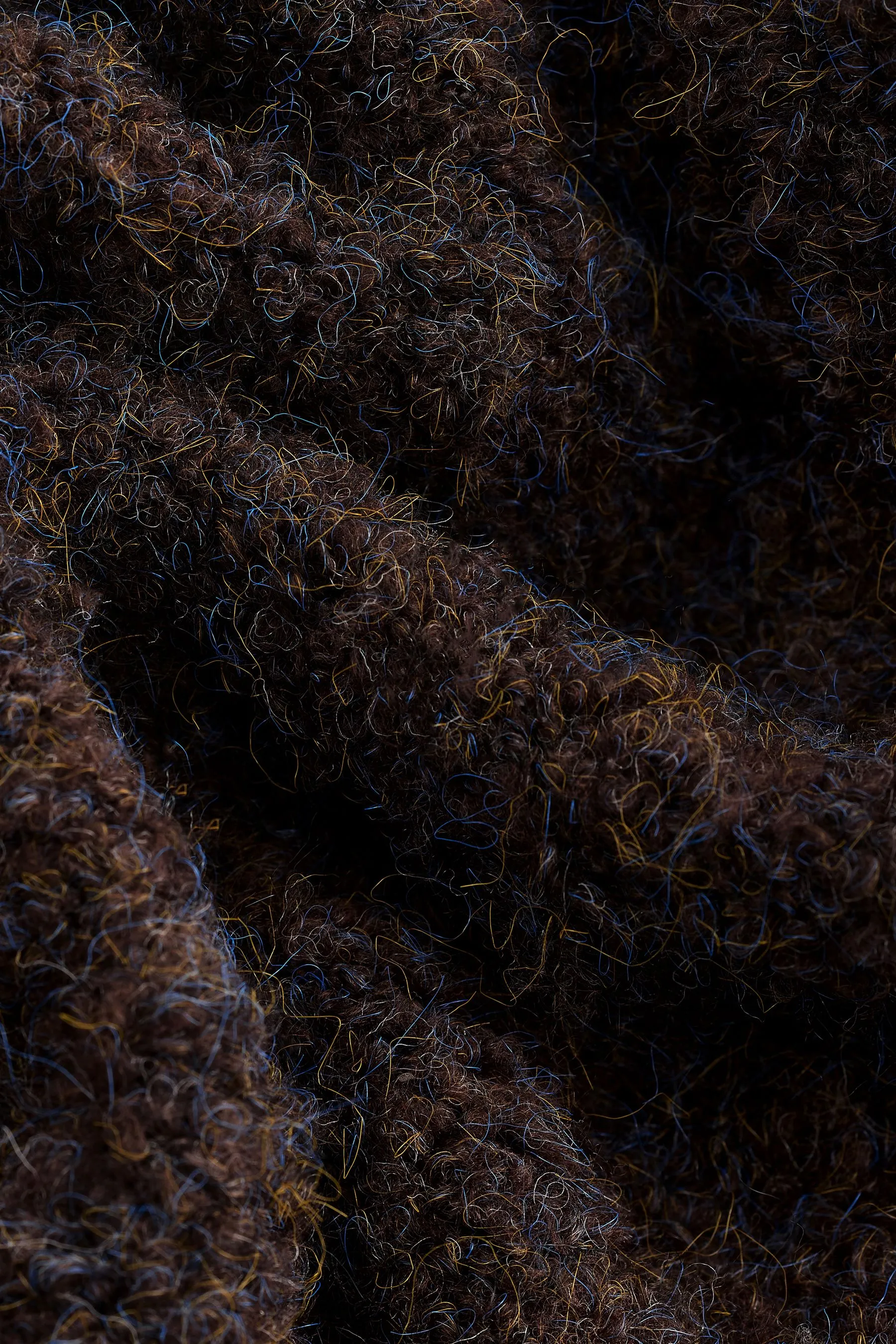 Bouclé Texture Crew Jumper With Wool    
