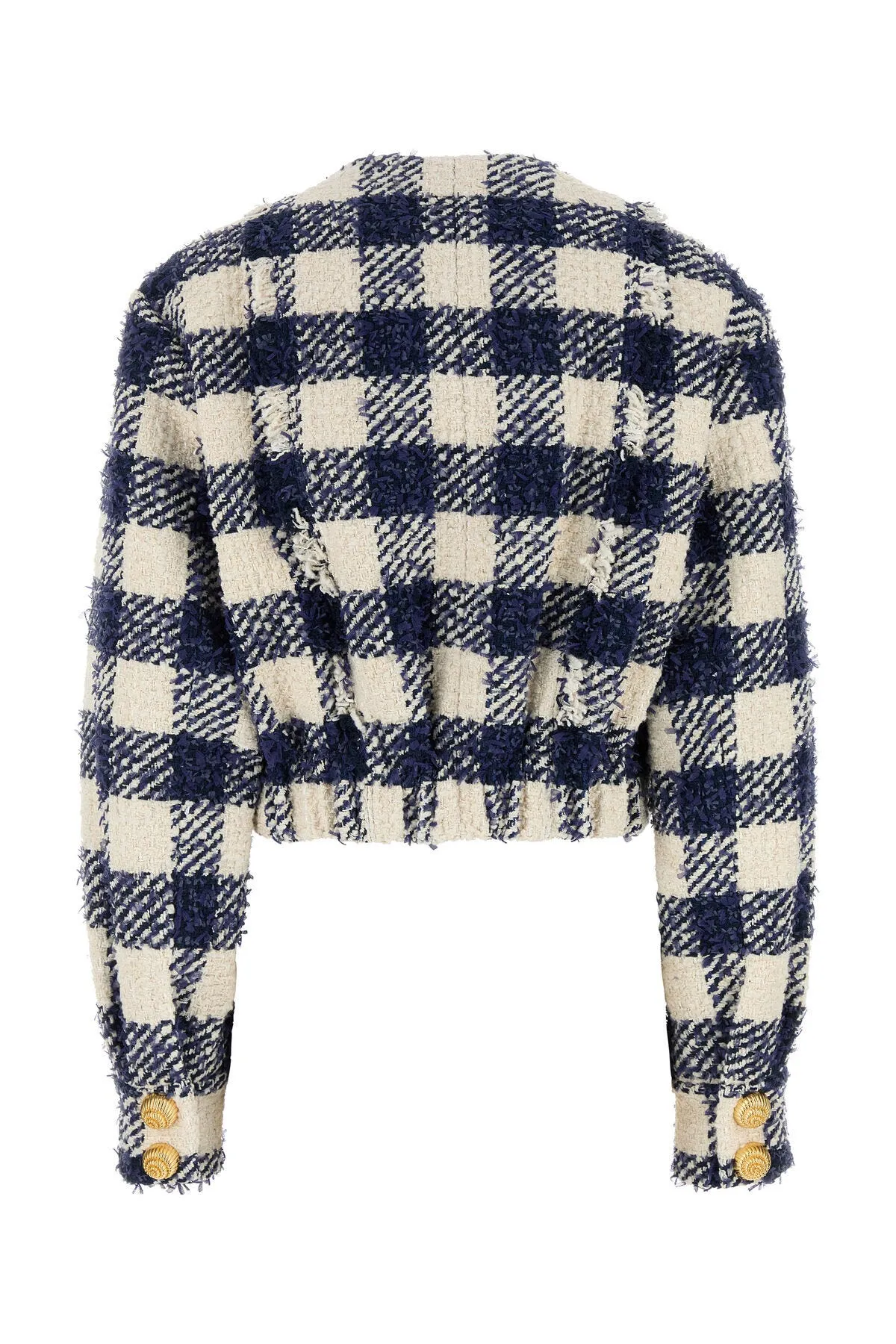 Embroidered tweed blazer    