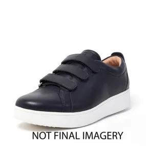 FitFlop RALLY QUICK STICK FASTENING LEATHER SNEAKERS MIDNIGHT NAVY