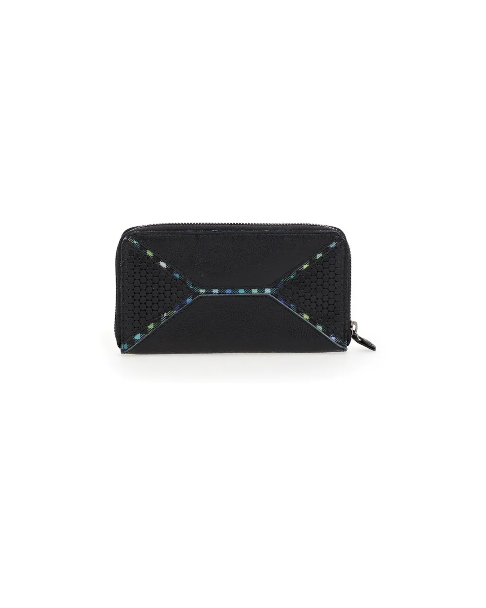 Gabs - Portafoglio donna Hanako Momu Geometrico + Vela Vichy Black | Studioarch.com