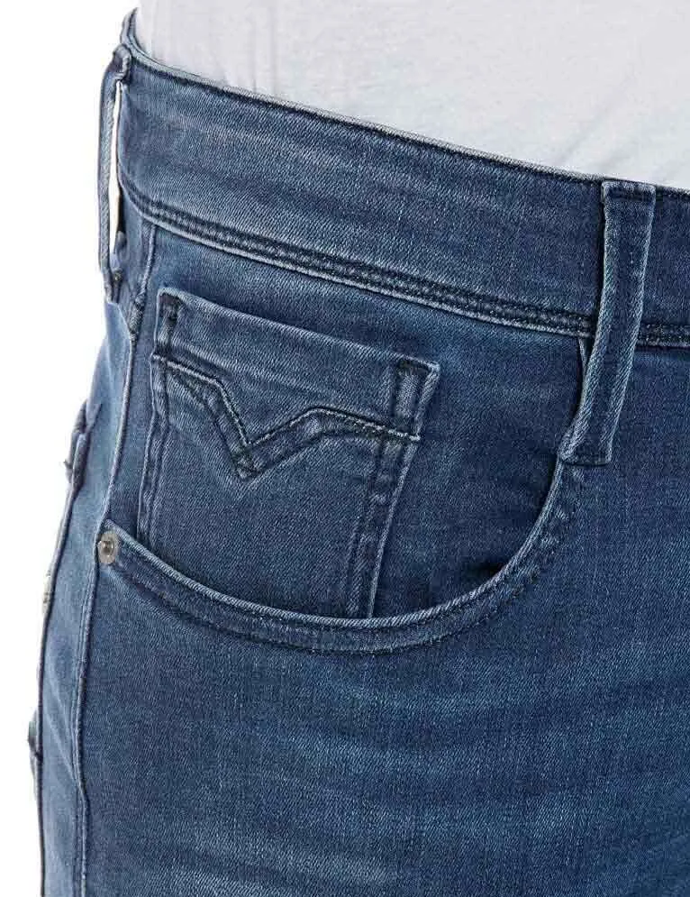 JEANS UOMO REPLAY DENIM POWER STRETCH 10 OZ- M914Y.000.41A.400.009 col. dark ind