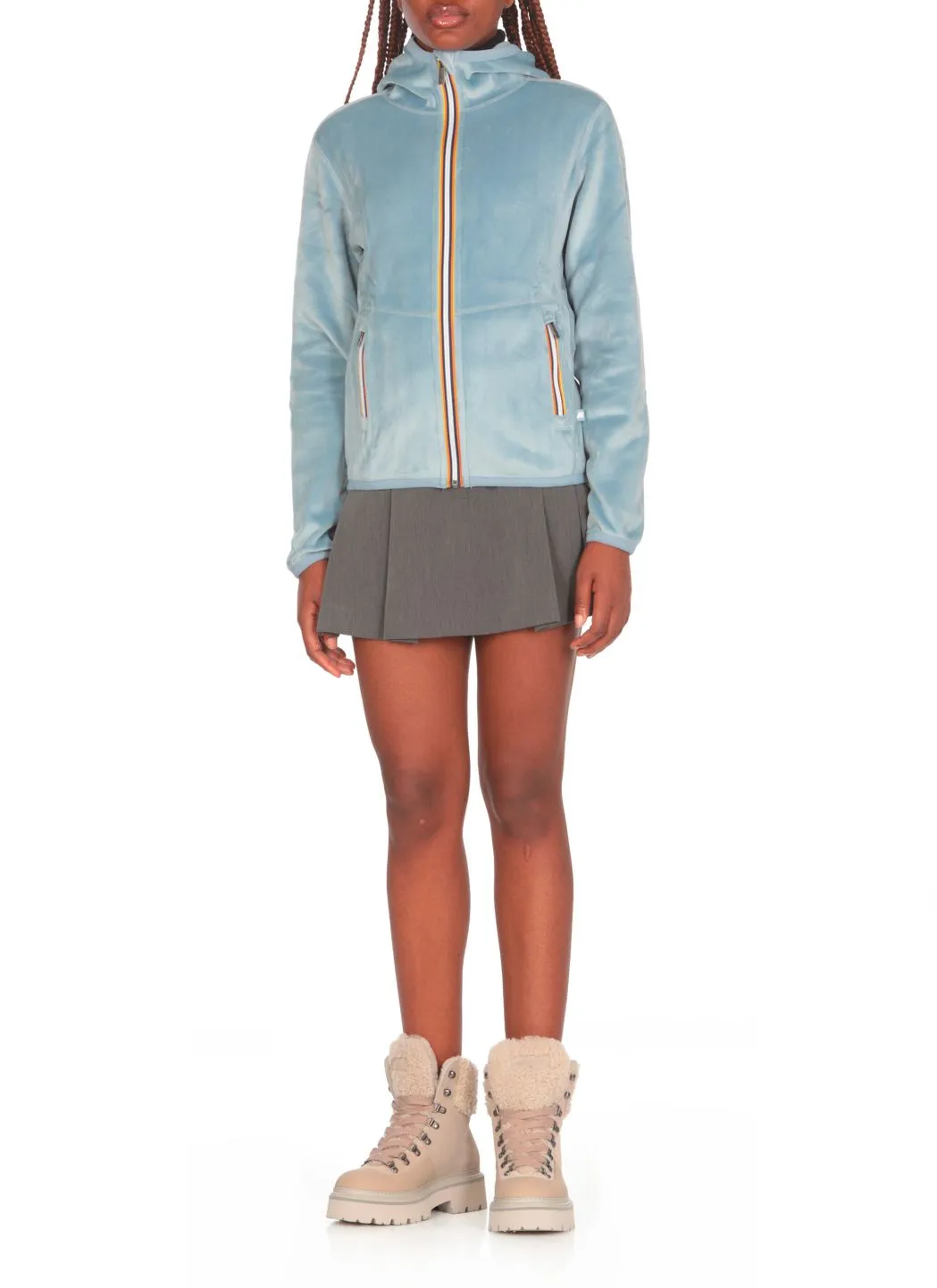  K-way Giubbino Lily Velour Polar Double 