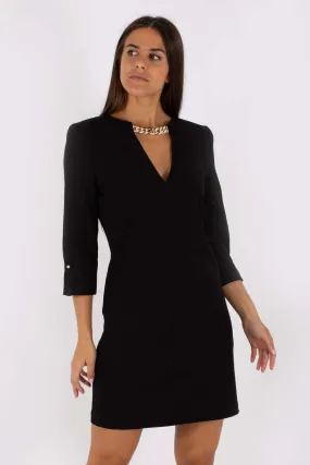 Liu Jo Abito Tunica C/catena Nero Donna