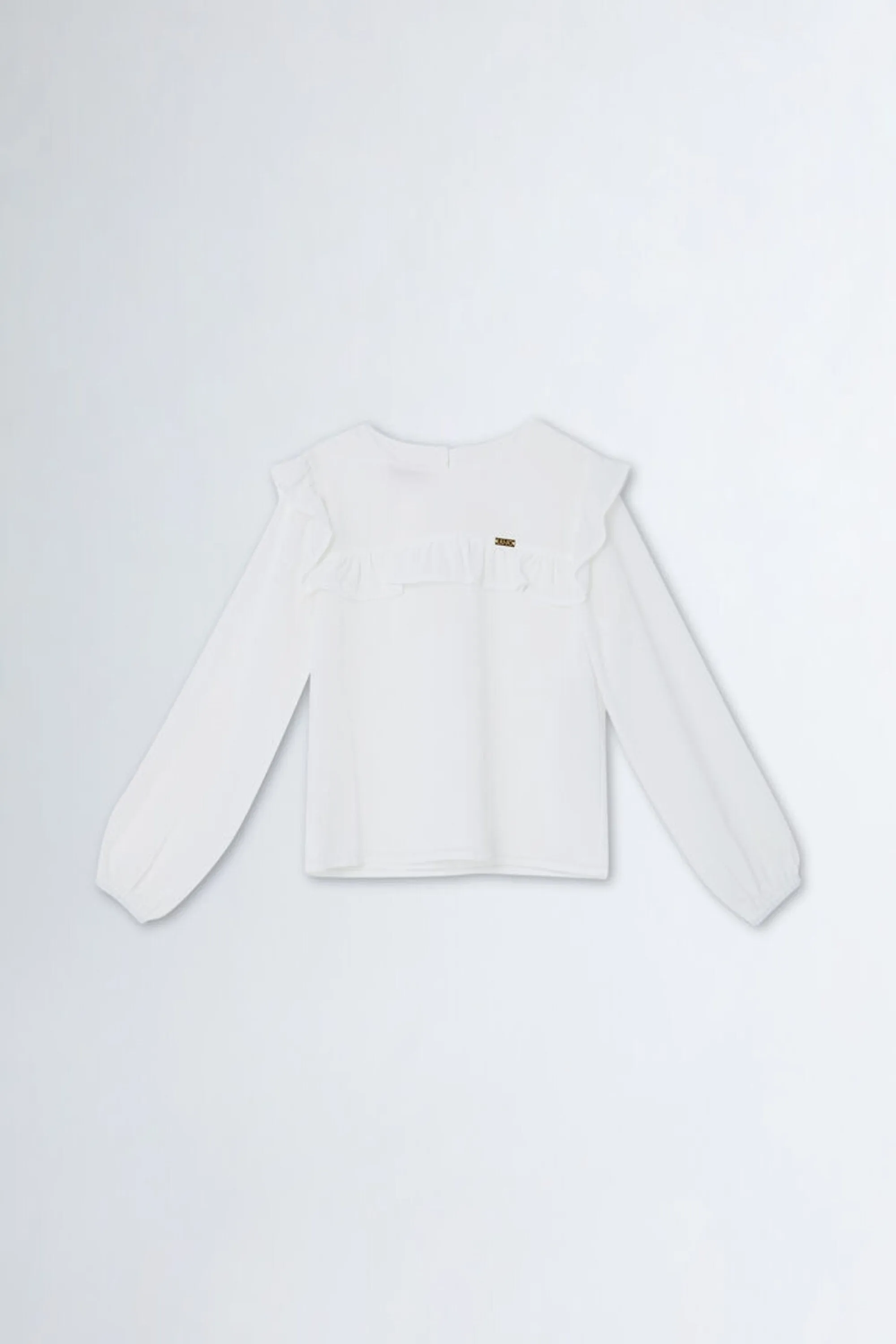 Liu Jo Tunica Crepe C/rouche Bianco Bambina