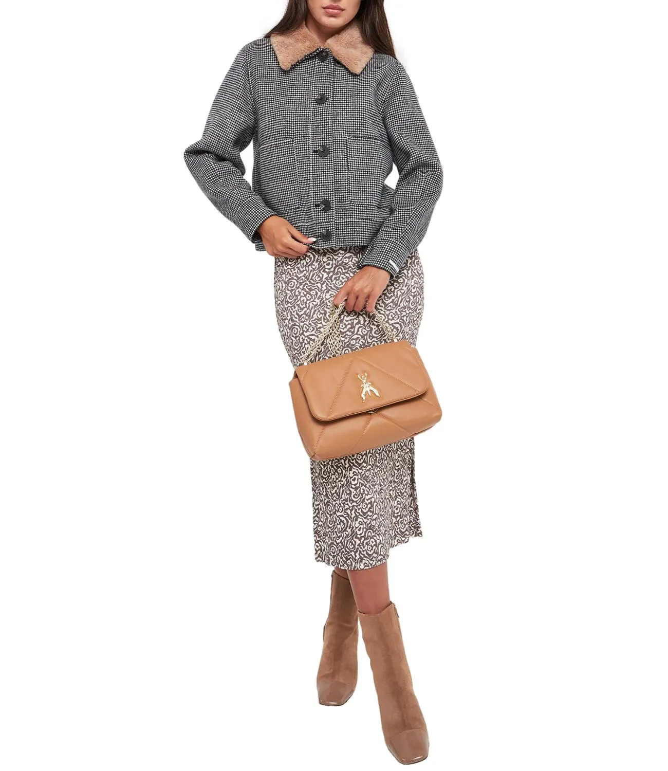 Marella Giaccone Morris Nero Donna