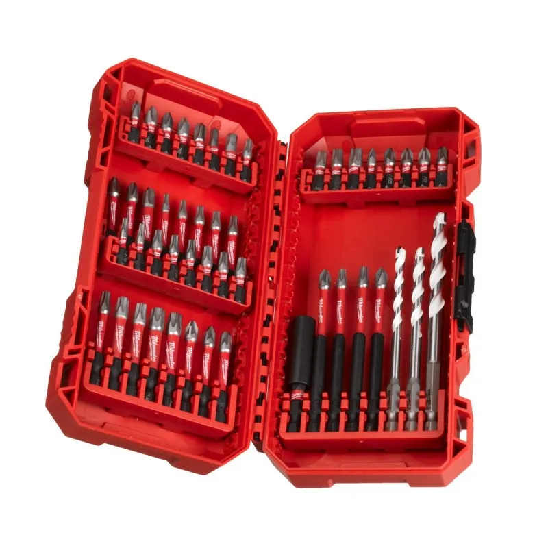 Milwaukee 4932492005 Set inserti e punte avvitatori 48 pz shockwave