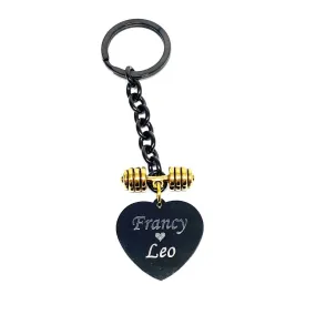 PORTACHIAVI CUORE PERSONALIZZABILE E PESO