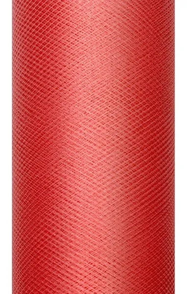 Rotolo in tulle rosso 9m x 30cm