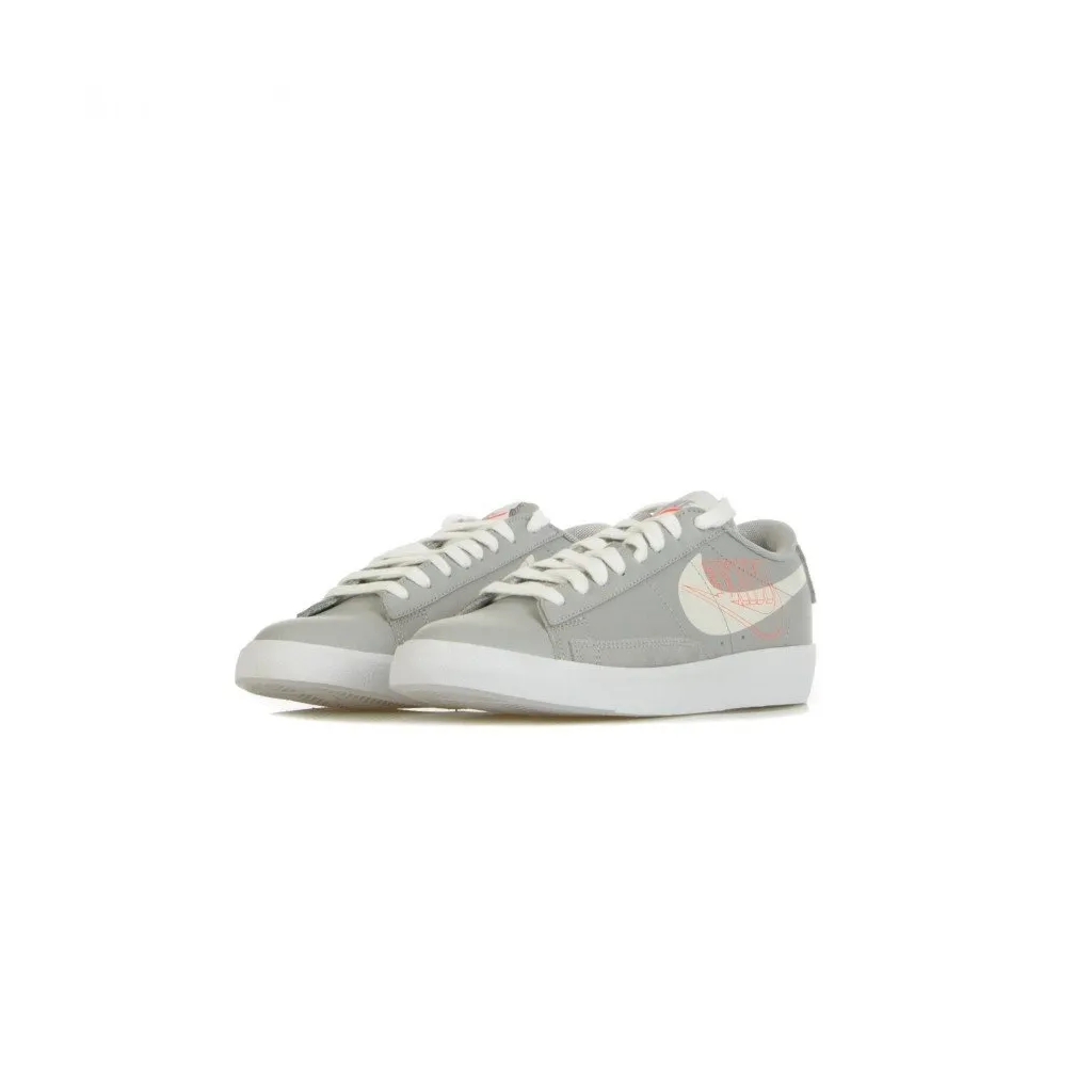 scarpa bassa uomo blazer low suede WOLF GREY/SAIL/BRIGHT CRIMSON/WHITE